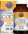 Garden of Life Vitamin Code Perfect Weight Multivitamin for Women and Men, Healthy Active Metabolism, Stress Management, Weight Loss Support, Vitamins Ashwagandha, Green Tea and Enzymes, 240 Capsules