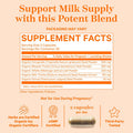 Pink Stork Total Lactation Supplement for Breast Milk Supply Organic Fenugreek and Alfalfa to Support Breastfeeding Milk Flow and Production Postpartum Essentials - 60 Capsules