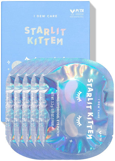 I Dew Care Hydrogel Eye Patch - Starlit Kitten, 5 Ea + Face Cream - Say You Dew, 1.69 Fl Oz Bundle