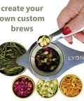 Lyon Tea Makers Floral DIY Flavor Enhancer Sampler Kit 6 Tin Variety Pack Box Add to Your Favorite Tea Leaves to Create Unique Floral Brews