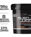 Ultimate Nutrition Muscle Juice 2600 Revolution Weight Gain Drink Mix - Mass Gainer Workout Powder Supplement For Lean Muscle Growth & Recovery With 56G Protein Blend - Chocolate 11.105Lb