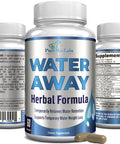 YUMMYVITE Water Away Gentle Herbal Diuretic - Natural Diuretic Water Pills - Relieve Bloating, Reduce Excess Water Weight With Dandelion Leaf, Green Tea, Detox Cleanse & Urinary Health. Non-Gmo, 60 Capsules
