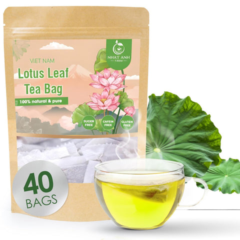 NHAT ANH FARM - Premium Stevia Tea Bags, 100 Stevia Tea Bags, 100% Natural Dried Leaves, Naturally Sweet Herbal Tea, Sugar-Free, Caffeine-Free, No Additives.