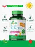 Carlyle Chewable Probiotics for Kids 200 Tablets 6 Billion CFUs Natural Raspberry Flavor | Non-GMO, Gluten Free Probiotics for Children