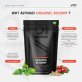 Organic Rosehip 1000mg - Pure & Potent Powder - Organic, Non GMO, Gluten , Halal - 120 Vegan Capsules