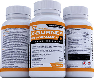 Fat Burner X-Burner Thermo Booster & Weight Loss Supplement - 90 Capsules