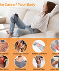 Eniosvar Knee Massager With Heat And Vibration Cordless Heating Pad For Knee 3-In-1 Massager For Knee Shoulder Elbow Portable Washable Heated Knee Brace For Arthritis With 2 Extension Straps