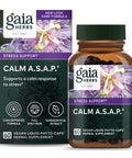 Gaia Herbs Calm A.S.A.P. Support Supplement - with Skullcap, Passionflower, Chamomile, Vervain, Holy Basil & More to Support a Calm - 60 Vegan Liquid Phyto-Capsules (20-Day Supply)