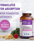 New Chapter Women's Multivitamin + Immune Support - Every Woman's One Daily 40+, Fermented with Probiotics + Vitamin D3 + B Vitamins + Organic Non-GMO Ingredients - 96 ct