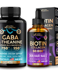 NUTRAHARMONY Gaba Capsules & Biotin Collagen Drops