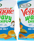 Sensible Portions Garden Veggie Wavy Chips Sea Salt Snack Size 1 Oz (Pack of 24)