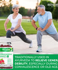 Renew Actives Ashwagandha Gummies For Memory Enhancement & Energy Boost - Used As Rejuvenative Tonic For Health & Wellness- 60 Gummies