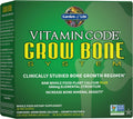 Garden Of Life Calcium Supplement Vitamin Code Grow Bone Made With Whole Foods Strontium Magnesium K2 Mk7 Vitamin D3 and C Plus Probiotics For Gut Health 30 Day Supply