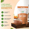 Health Garden Date Sugar (16 Oz) Organic Date Sugar Sweetener All-Natural Dried Ground Dates Rich In Vitamins And Minerals No Gluten Non-Gmo Low Glycemic Sugar Substitute (1 Lb Pack Of 1)