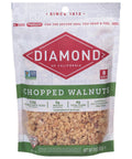 Diamond of California Chopped Walnuts, Raw Walnuts for Baking, Snacking and Salads, 8 oz.