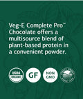 Standard Process Veg-E Complete Pro Chocolate - Whole Food Nail Health, Hair Health And Skin Health With Pumpkin Seed Protein Pow
