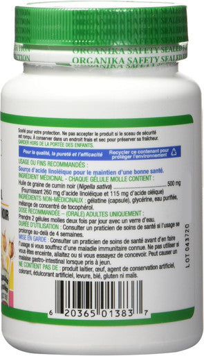 Organika Black Cumin Seed Oil 60 Sftgl