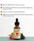 ChildLife Essentials Vitamin D3 - Vitamin D Drops for Kids Supports Immune Respiratory Heart & Bone Health 1 Fl. Oz Bottle (Pack of 3)