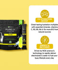 Karamd Pure I.V. + Ultrabeets - Special Bundle - Lemon Lime Hydration Packets (16 Sticks) & Beetroot Superfood Powder For Heart Wellness (30 Servings) - Boost Energy & Physical Performance