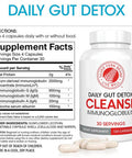 Silver Fern Cleanse - Daily Gut Detox - 1 Bottle - 120 Capsules - 30 Day Supply - Immunoglobulin G, A & M -(Igg, Iga, Igm) - Postbiotic