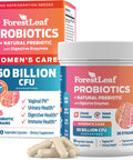 ForestLeaf Probiotics for Women 50 Billion CFU 26 Unique Strains Women's Probiotic and Prebiotics Support Digestive Health, w/ Cranberry, Hibiscus & D-Mannose for Vaginal PH Balance Urinary Gut (30 Caps)
