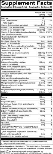 ScienceBased Health Macularprotect Complete Areds2 Drink Mix - Vitamin & Mineral Supplement And Whole Body Multinutrient - 30 Day Supply