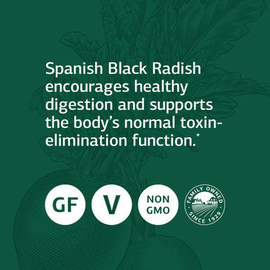 Standard Process Spanish Black Radish - Liver Health Dietary Supplement - Gallbladder Health & Digestion Cleanse Support - Gluten-Free, Non-Dairy & Non-Soy - 30 Tablets