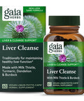 Gaia Herbs Liver Cleanse - Liver Health Support Herbal Supplement with Milk Thistle, Burdock, Turmeric Curcumin, Dandelion, and More - 60 Vegan Liquid Phyto-Caps (30 Servings)