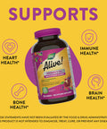Nature'S Way Alive! Women S 50+ Daily Gummy Multivitamins, Supports Multiple Body Systems*, Supports Healthy Heart, Brain & Bones,* B-Vitamins, Mixed Berry Flavored, 150 Gummies (Packaging May Vary)