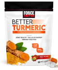 Force Factor Better Turmeric Joint Support Supplement & Smarter Greens Superfood Chews 60 Soft Chews & Total Beets Soft Chews 60 Chews