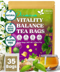 FreshDrinkUS, Premium 120 Mulberry Leaf Tea Bags, 100% Natural & Pure from Mulberry Leaves. Loose Leaf Herbal Tea. Made with Natural Material Tea Bags. No Sugar, No Caffeine, No Gluten, Vegan.