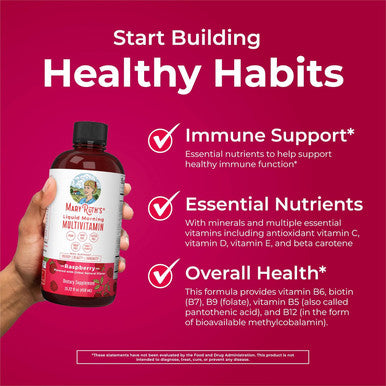 Maryruth Organics Multivitamin For Women Men & Kids Vegan, Sugar Womens Multivitamin & Multimineral Beauty & Energy Women'S Multivitamin Non-Gmo 15.22 Fl Oz