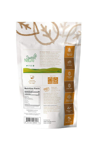 Health Garden Monk Fruit Sweetener Golden Non Gmo Gluten Sugar Substitute her Keto Friendly (1 Lb)