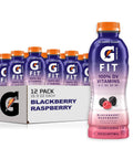 Gatorade Fit Electrolyte Beverage, Healthy Real Hydration, Watermelon Strawberry, 16.9.oz Bottles (12 Pack)
