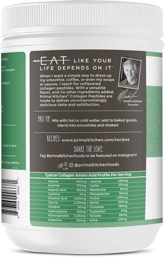 Primal Kitchen Collagen Peptides Unflavored Collagen Powder 1.2 Pounds & Orgain Organic Greens Powder + 50 Superfoods Berry - 1 Billion Probiotics For Gut Health