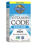 Garden of Life Multivitamin for Men, Vitamin Code Raw One for Men - 75 Capsules, Once Daily Mens Vitamins plus Fruit, Veggies & Probiotics for Mens Health, Vegetarian One a Day Mens Multivitamins