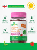 Carlyle Kids B Complex Gummies | 100 Count | Vegan | Natural Peach Raspberry Flavor | Non-Gmo, Gluten Free | By Lil' Sprouts