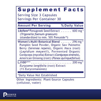 Premier Research Labs Radiant Woman - Features Pumpkin Seed Powder, Saw Palmetto Berry & American Ginseng - Supports Immune