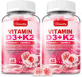 Vitamin D3 K2 Supplement For Adults - Vitamin D3 5000 Iu + K2 200 Mcg - Vit D3 K2 Gummies With Calcium 600Mg Magnesium Zinc & Vitamin C For Women Men - Supports B0Ne, Muscle Immune - 120 Count