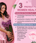 Probiotics-For-Women, Probiotics And Prebiotics, Cranberry And D-Mannose, 50-Billion-Cfus, Organic Probiotics For Digestive Healt