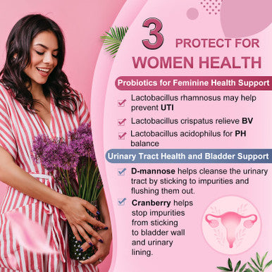 Probiotics-For-Women, Probiotics And Prebiotics, Cranberry And D-Mannose, 50-Billion-Cfus, Organic Probiotics For Digestive Healt