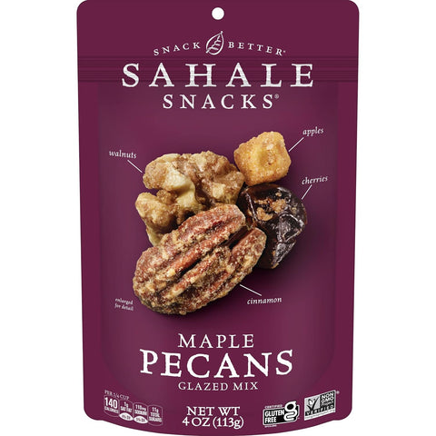 Sahale Snacks Pomegranate Vanilla Cashews, 4 oz Pouches (6 Packs) - Dry-Roasted Deluxe Mixed Nuts with Pomegranate Infused Apples & Madagascar Vanilla - Non-GMO, Kosher, & Certified Gluten-Free Snacks
