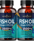 Omega 3 Fish Oil 2500mg Supplement by New Age - 2 Pack ÃƒÂ¢Ã¢â€šÂ¬Ã¢â‚¬Å“ Immune & Heart Support ÃƒÂ¢Ã¢â€šÂ¬Ã¢â‚¬Å“ Promotes Joint, Eye, Brain & Skin Health - Non GMO 180 Softgels - EPA, DHA Fatty Acids Gluten Free