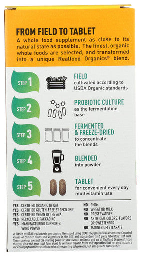 Country Life Real Food Organics Daily Nutrition For Women Fermented Wholefood Supplement For Women S Health 60 Tablets Certified Usda Organic Certified Gluten Free Certified Vegan