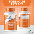 Aitnaturals Forskolin Extract - 5000 mg (120 Capsules) | Support Weight Management Immune system boost cellular energy and metabolism Manage cravings Promotes muscle| Non- GMO Gluten