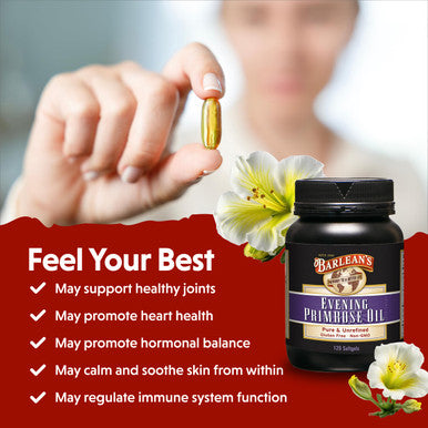 Barlean's Organic Oils Organic Evening Primrose Oil 120 Softgels/1300 Mg Ea. Bottle