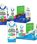 Orgain Organic Nutritional Shake Sweet Vanilla Bean Meal Replacement 16g Protein 11 Ounce 12 Count Grass Fed Clean Protein Shake Creamy Chocolate Fudge Meal Replacement 11 oz 12 Count