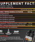 Nutrex Research Anabol Ripped Anabolic Muscle Builder For Men 2-In-1 Muscle Builder And Shredding Supplement (60 Count)