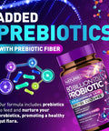 Built Nature 80 Billion Cfu Probiotic - Daily Digestive Gut Health Supplement For Men & Women - Lactobacillus Acidophilus, Bifidobacterium & Prebiotics - Non-Gmo, Gluten & Dairy Free, Shelf-Stable - 60 Capsules