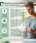 Biophix Organic Spirulina Powder 2.2 Lb Black Cherry Flavor - Protein-Rich Nutrient-Dense Superfood - Powerful Antioxidant - Supports Immune Health